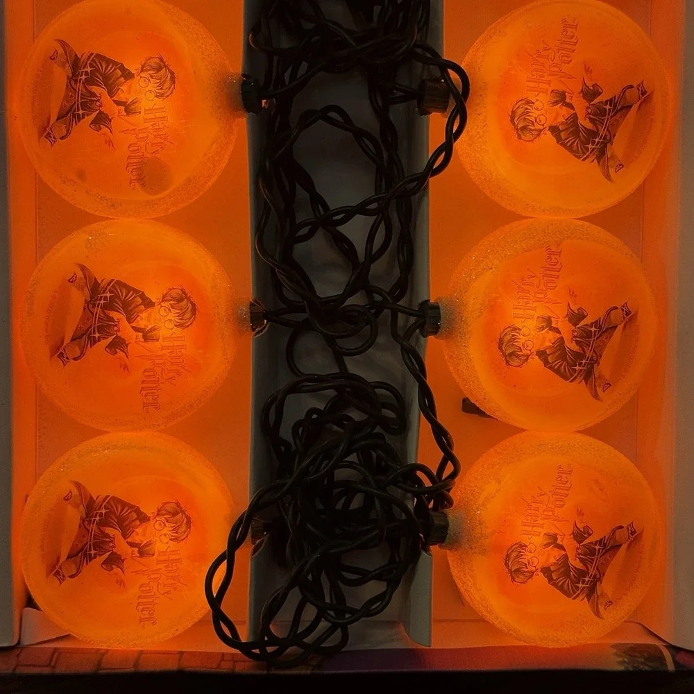 Harry Potter String Lights Kurt Adler 2000 WB Vintage Box 10 Globe‎ Set